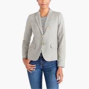 J Crew Factory Grey Wool Blazer Jacket Sz 8 Ladies